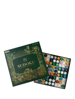 Gibsons x The Art File Sudoku Game - view 2, Green Multi Green
