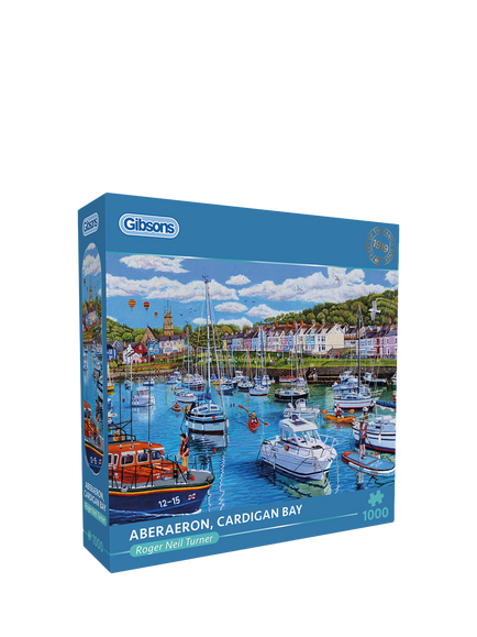 Gibsons Cardigan Bay Jigsaw Puzzle, 1000 Pieces, Blue Multi Blue