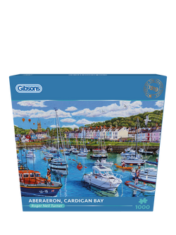 Gibsons Cardigan Bay Jigsaw Puzzle, 1000 Pieces - view 2, Blue Multi Blue