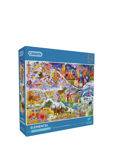 Gibsons Janice Daughters Elemental Jigsaw Puzzle, 1000 Pieces, Multi Multi