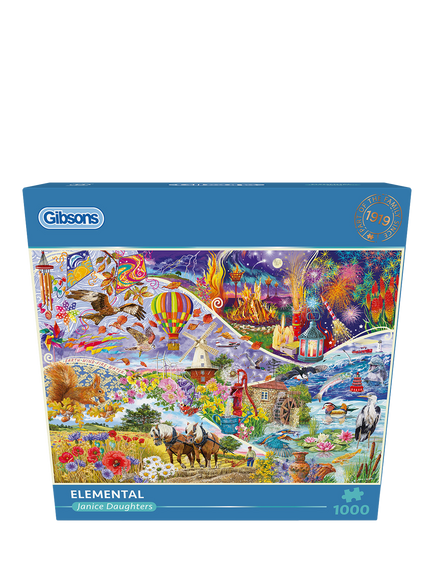 Gibsons Janice Daughters Elemental Jigsaw Puzzle, 1000 Pieces - view 2, Multi Multi