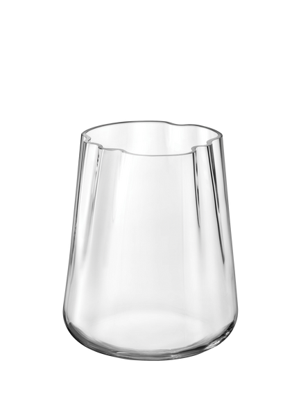 LSA International Lagoon Glass Vase/Lantern, H24cm, Clear, Clear