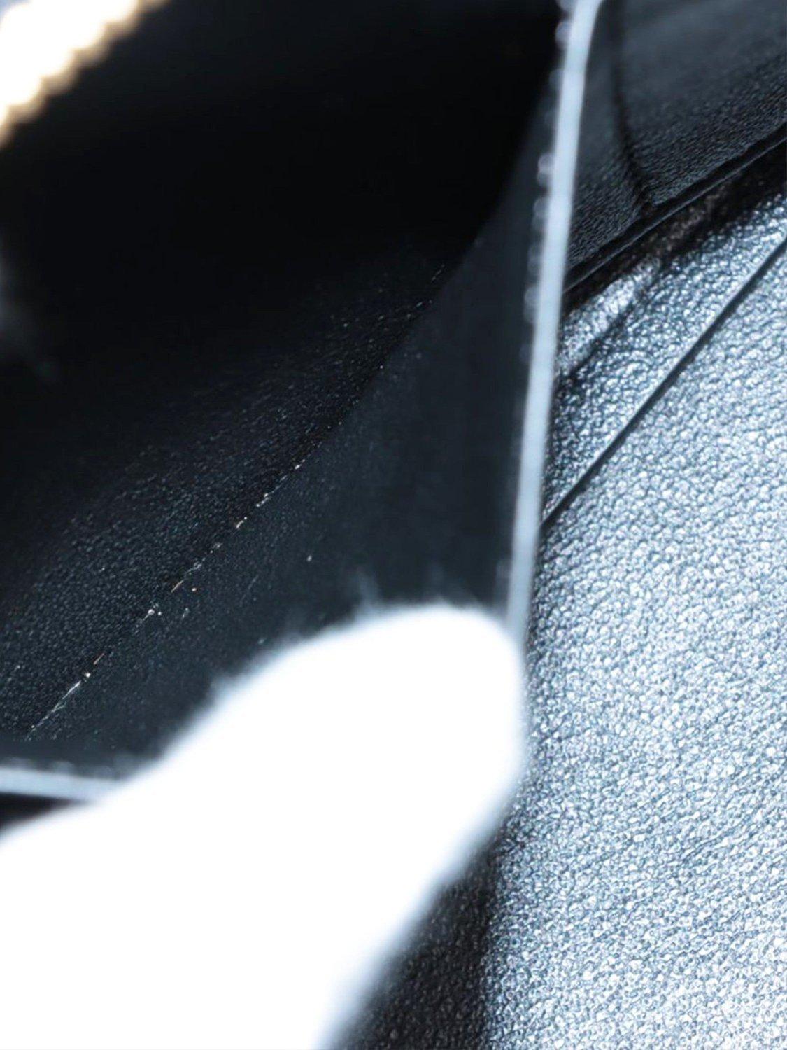 Product image 10 of 10, which shows Pre-loved CELINE Trapeze Leather and Suede 2Way Grab Bag, Blue/Black