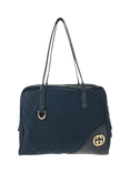 Pre-loved GUCCI New Britt Canvas and Leather Tote Bag, Black
