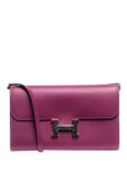 Pre-loved Hermès Constance 2021 To Go Leather Wallet, Purple