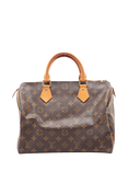 Pre-loved Louis Vuitton Vintage 1998 Monogram Speedy 30 Top Handle Bag, Brown