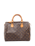 Pre-loved Louis Vuitton Vintage 1998 Monogram Speedy 30 Top Handle Bag, Brown