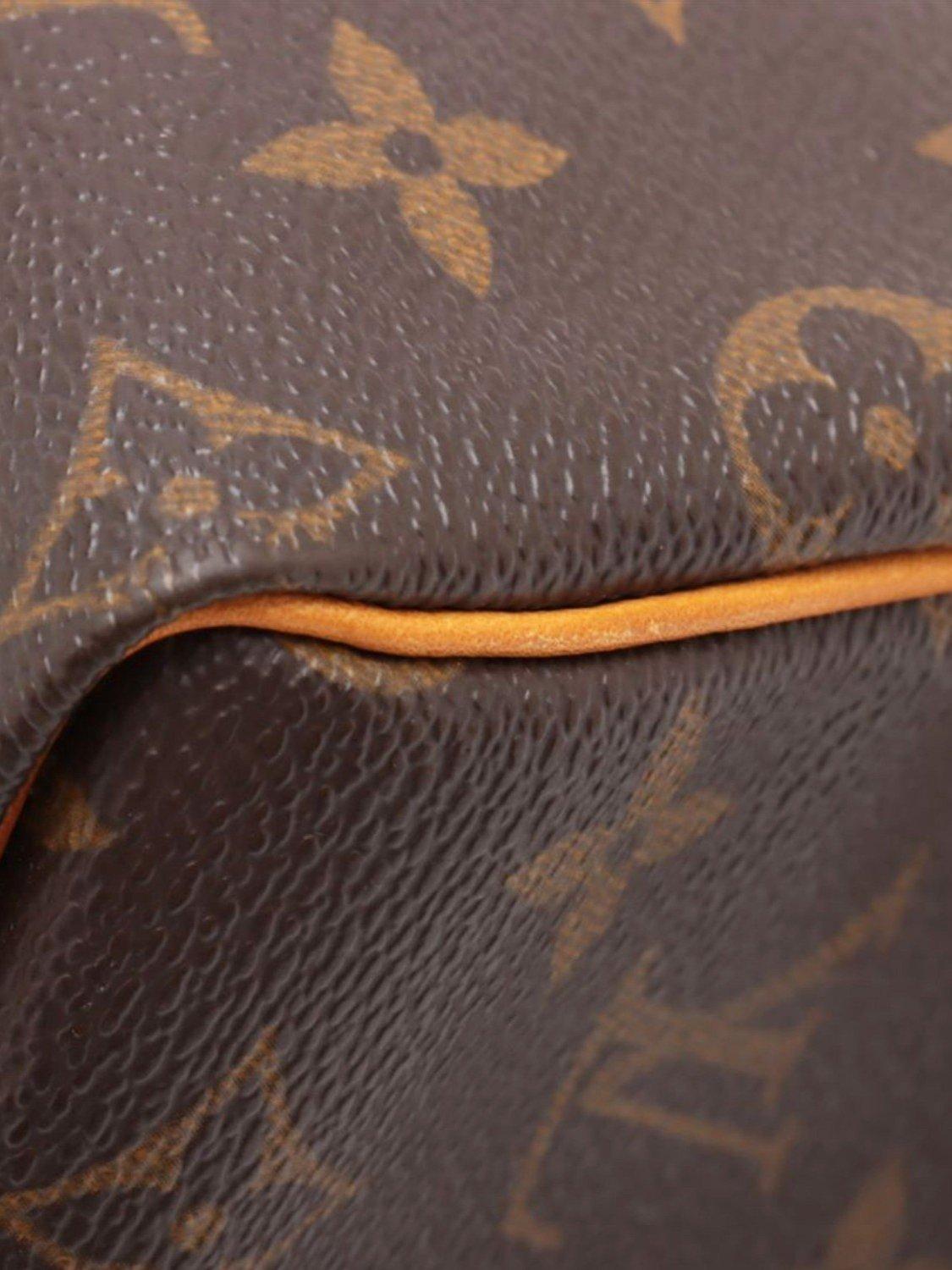 Product image 8 of 10, which shows Pre-loved Louis Vuitton Vintage 2002 Monogram Speedy 25 Top Handle Shoulder Bag, Brown