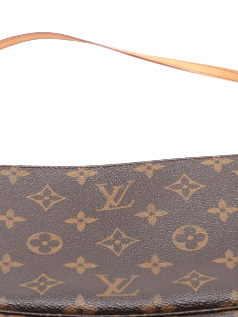 Product image 6 of 10, which shows Pre-loved Louis Vuitton Vintage 1999 Monogram Pochette Grab Bag, Brown