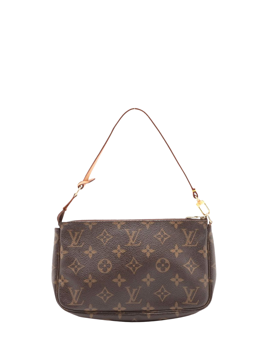 Pre-loved Louis Vuitton Vintage 2001 Monogram Pochette Shoulder Bag, Brown