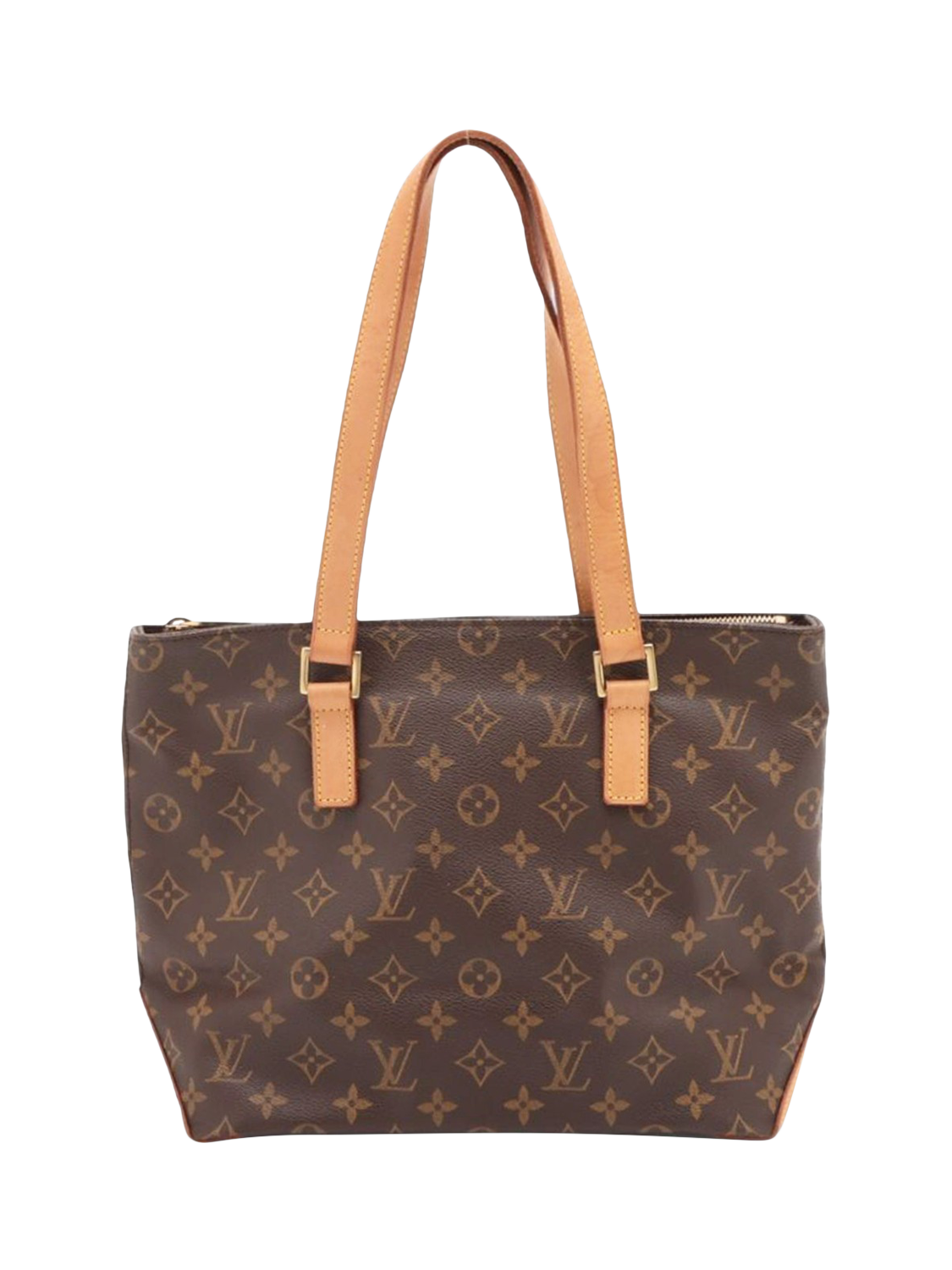 Pre-loved Louis Vuitton Vintage 2002 Monogram Cabas Piano Top Handle Grab Bag, Brown