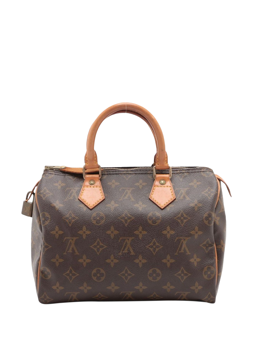 Pre-loved Louis Vuitton Vintage 1992 Monogram Speedy 25 Grab Bag, Brown