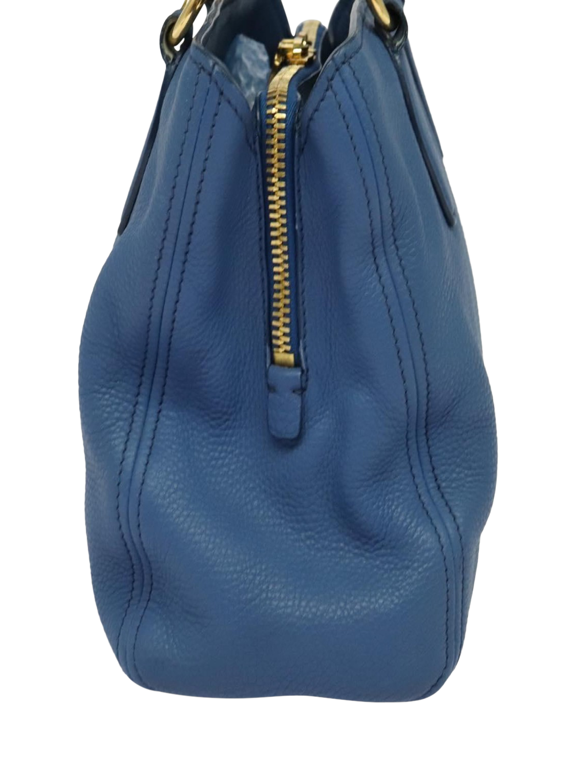 Product image 5 of 10, which shows Pre-loved Miu Miu 2-Way Leather Shoulder Bag, Blue