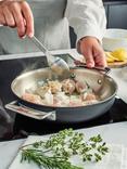 DEMEYERE Black 5-Layer Uncoated Stainless Steel Outdoor Frying Pan