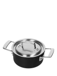DEMEYERE Black 5-Layer Uncoated Stainless Steel Outdoor Casserole & Lid