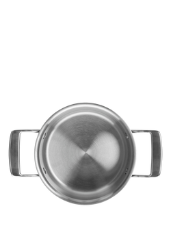 DEMEYERE Black 5-Layer Uncoated Stainless Steel Outdoor Casserole & Lid - view 2, Black