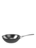 DEMEYERE Black 5-Layer Uncoated Stainless Steel Outdoor Wok, 30cm