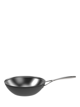 DEMEYERE Black 5-Layer Uncoated Stainless Steel Outdoor Wok, 30cm