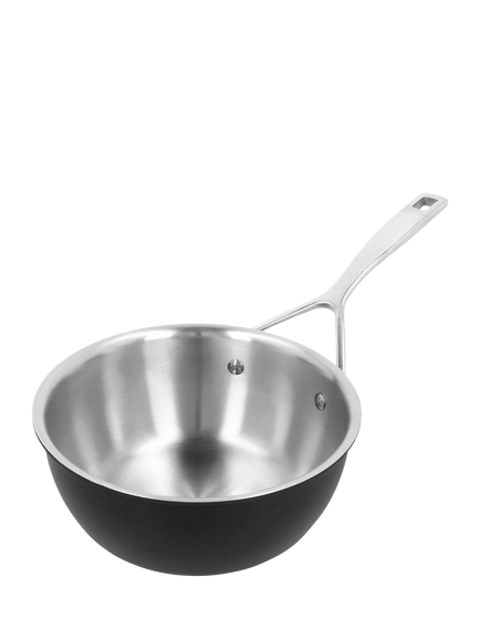 DEMEYERE Black 5-Layer Uncoated Stainless Steel Outdoor Pan Set, 3 Piece - view 2, Black