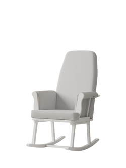 Kub Haldon Nursing Rocking Chair, Grey Chevron / White, Grey Chevron / White