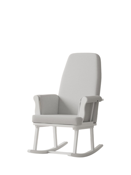 Kub Haldon Nursing Rocking Chair, Grey Chevron / White, Grey Chevron / White