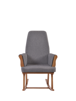 Kub Haldon Nursing Rocking Chair, Dark Grey / Walnut - view 2, Dark Grey / Walnut