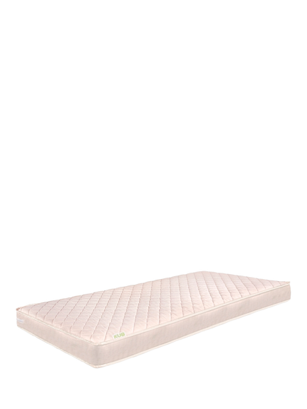 Kub Coir Cotbed Mattress & Waterproof Cover, White