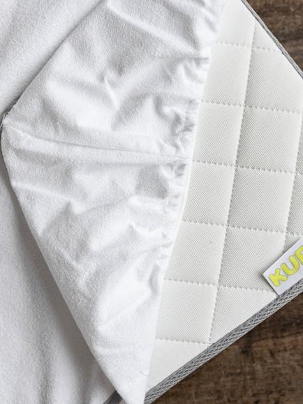 Kub Coir Cotbed Mattress & Waterproof Cover - view 2, White