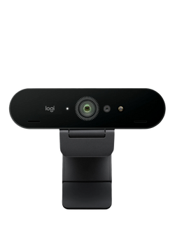 Logitech Brio 4K Ultra HD Webcam, Black, Black
