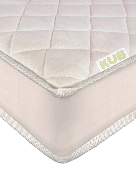Kub Natural Pocket Spring Cotbed Mattress & Waterproof Mattress Protector - view 2, Cream