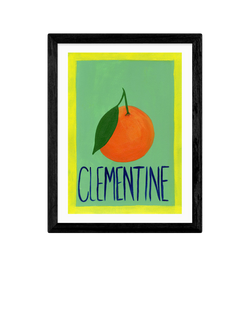 EAST END PRINTS Susie Miller 'Clementine' Framed Print, 43.4 x 33.4cm, Black Frame