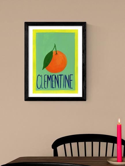 EAST END PRINTS Susie Miller 'Clementine' Framed Print, 43.4 x 33.4cm - view 2, Black Frame