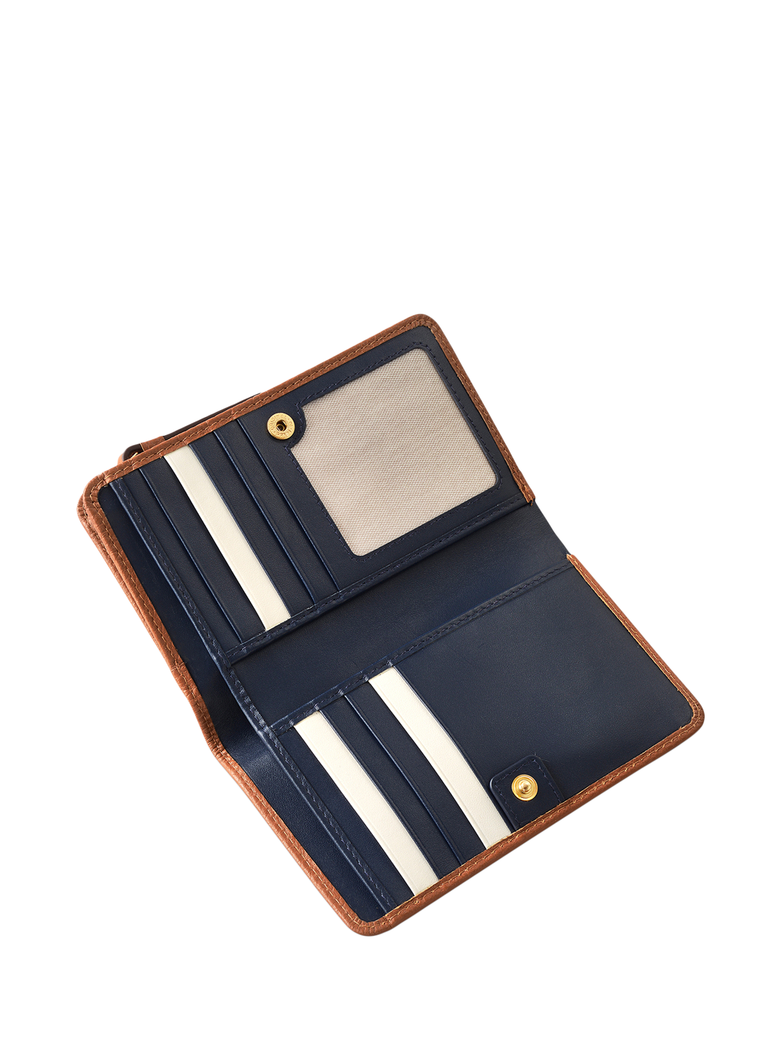 Product image 3 of 4, which shows Radley Loyal Radley Leather Medium Bifold Purse, Indus Tan