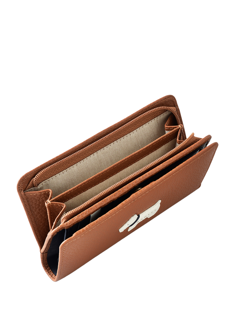 Product image 4 of 4, which shows Radley Loyal Radley Leather Medium Bifold Purse, Indus Tan