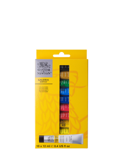Winsor & Newton Galeria Acrylic Paints, Set of 10, Multi