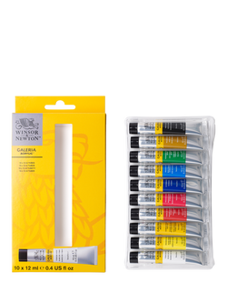 Winsor & Newton Galeria Acrylic Paints, Set of 10 - view 2, Multi