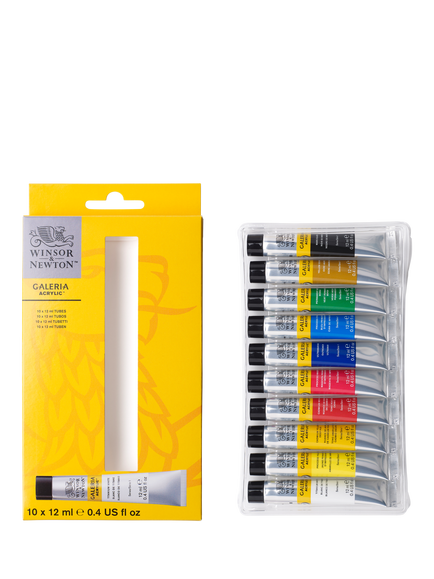 Winsor & Newton Galeria Acrylic Paints, Set of 10 - view 2, Multi