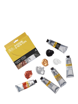 Winsor & Newton Galeria Acrylic Metallic Paints, Set of 5, Multi