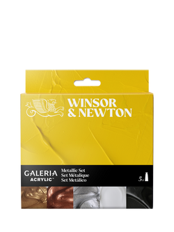 Winsor & Newton Galeria Acrylic Metallic Paints, Set of 5 - view 2, Multi