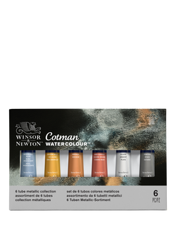 Winsor & Newton Cotman Metallic Paints, Set of 6, Multi