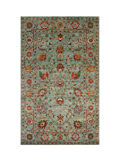 Gooch Oriental Sultani Rug, Aqua, L190 x W122 cm