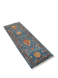Gooch Oriental Sultani Runner Rug, Blue, L181 x W64 cm