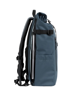 Stubble & Co The Roll Top Backpack, 20L - view 2, Tasmin Blue