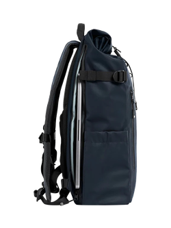 Stubble & Co The Roll Top Backpack, 20L - view 2, Midnight Blue