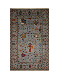 Gooch Oriental Sultani Rug, Grey, L154 x W99 cm