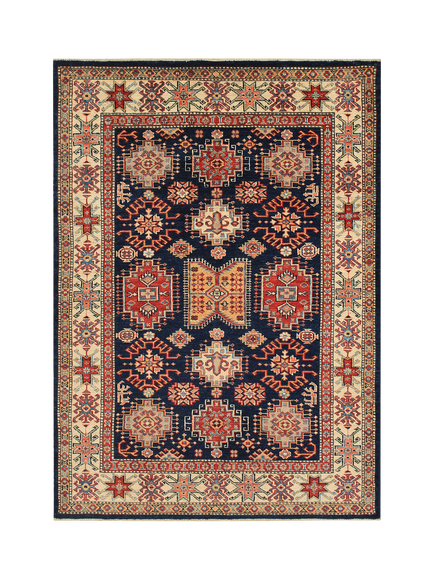 Gooch Oriental Supreme Kazak Rug, Blue, L174 x W124 cm, Blue