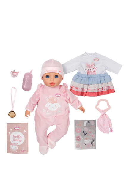 Baby Annabell Annabell 43cm Doll Bundle & Outfit Skirt, Multi