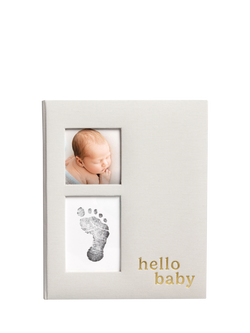 Pearhead Hello Baby Memory Book, Grey