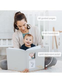 Pearhead Hello Baby Memory Book - view 2, Grey