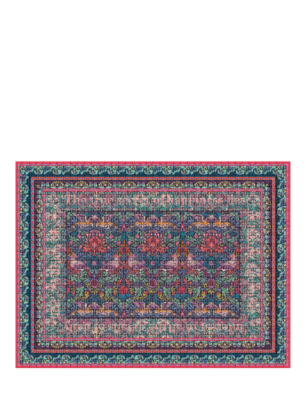 William Morris At Home Bird & Yare Jigsaw Puzzle, 1000 Pieces - view 2, Multi